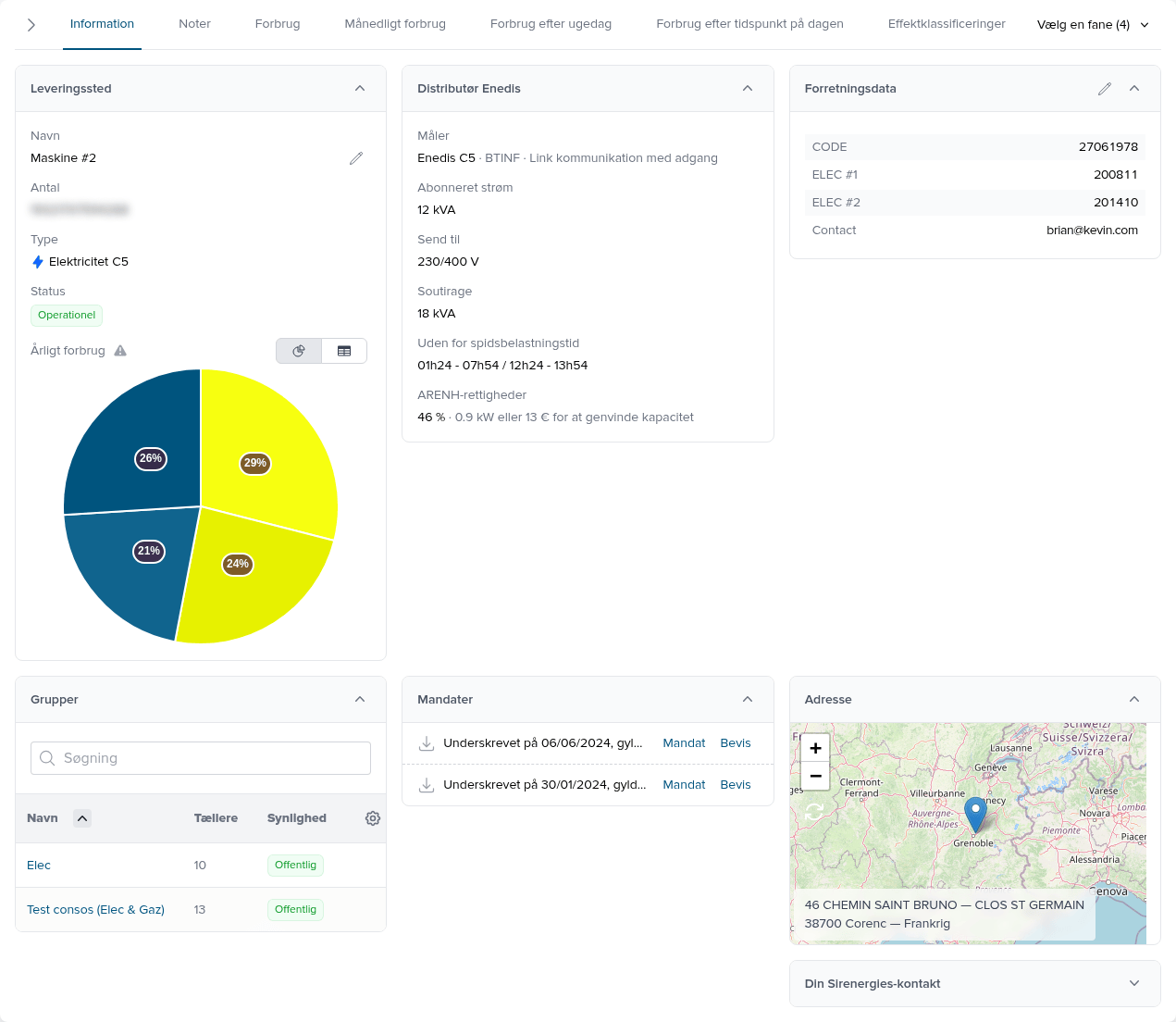 Skærmbillede af Pilott-applikationen