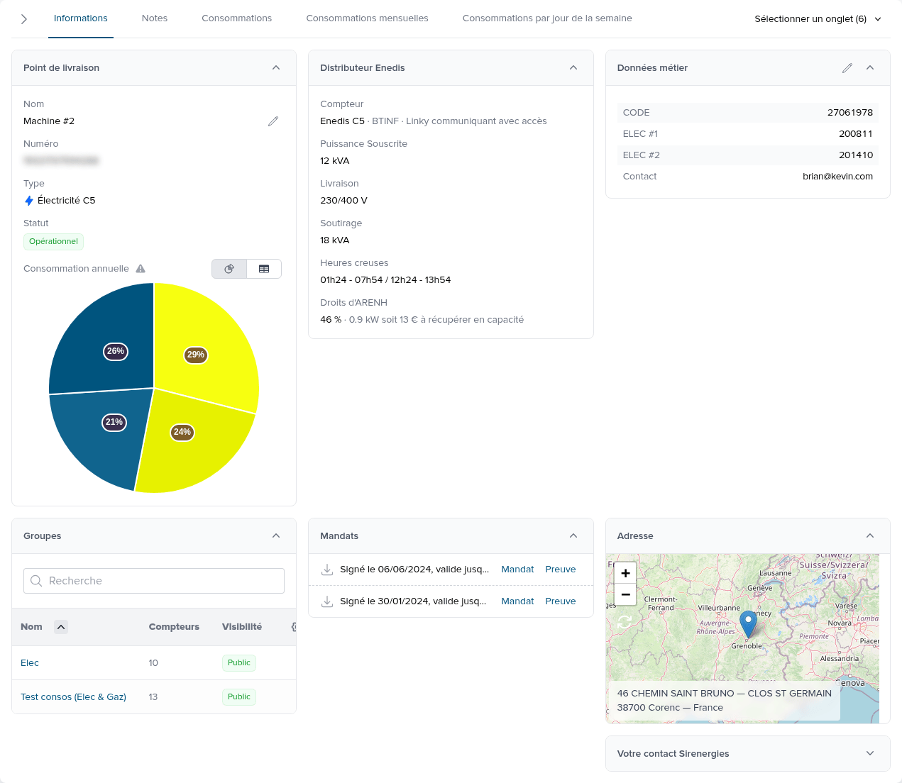 Capture d'écran de l'application Pilott